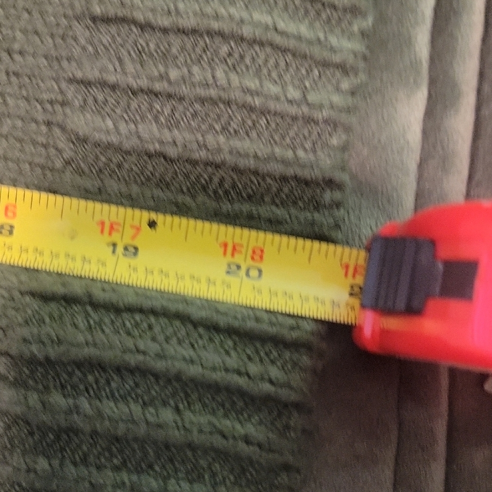 LOFT Olive Green Button-Front Crewneck Cardigan - Picture 9 of 11